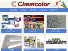 Tablet Screenshot of chemcolor.hr